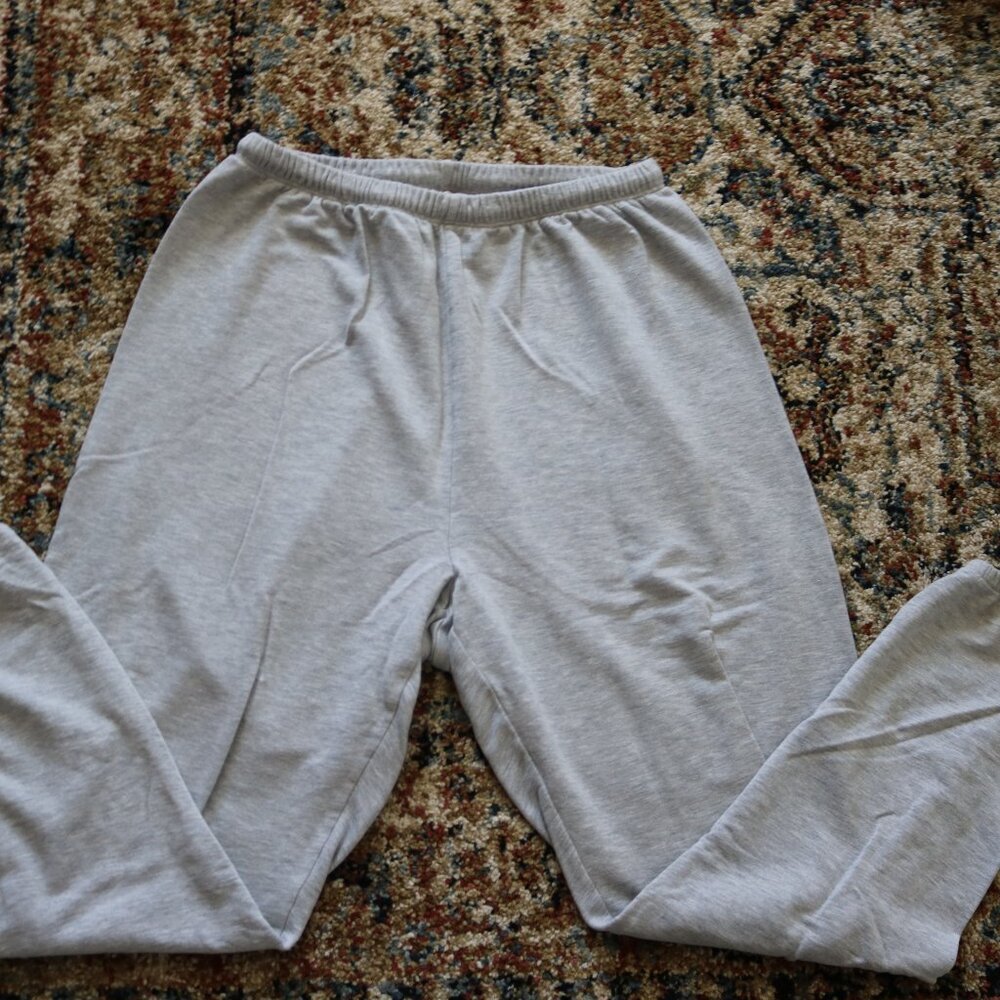 Light Gray Women's Elastic-Waist Jogger Pants